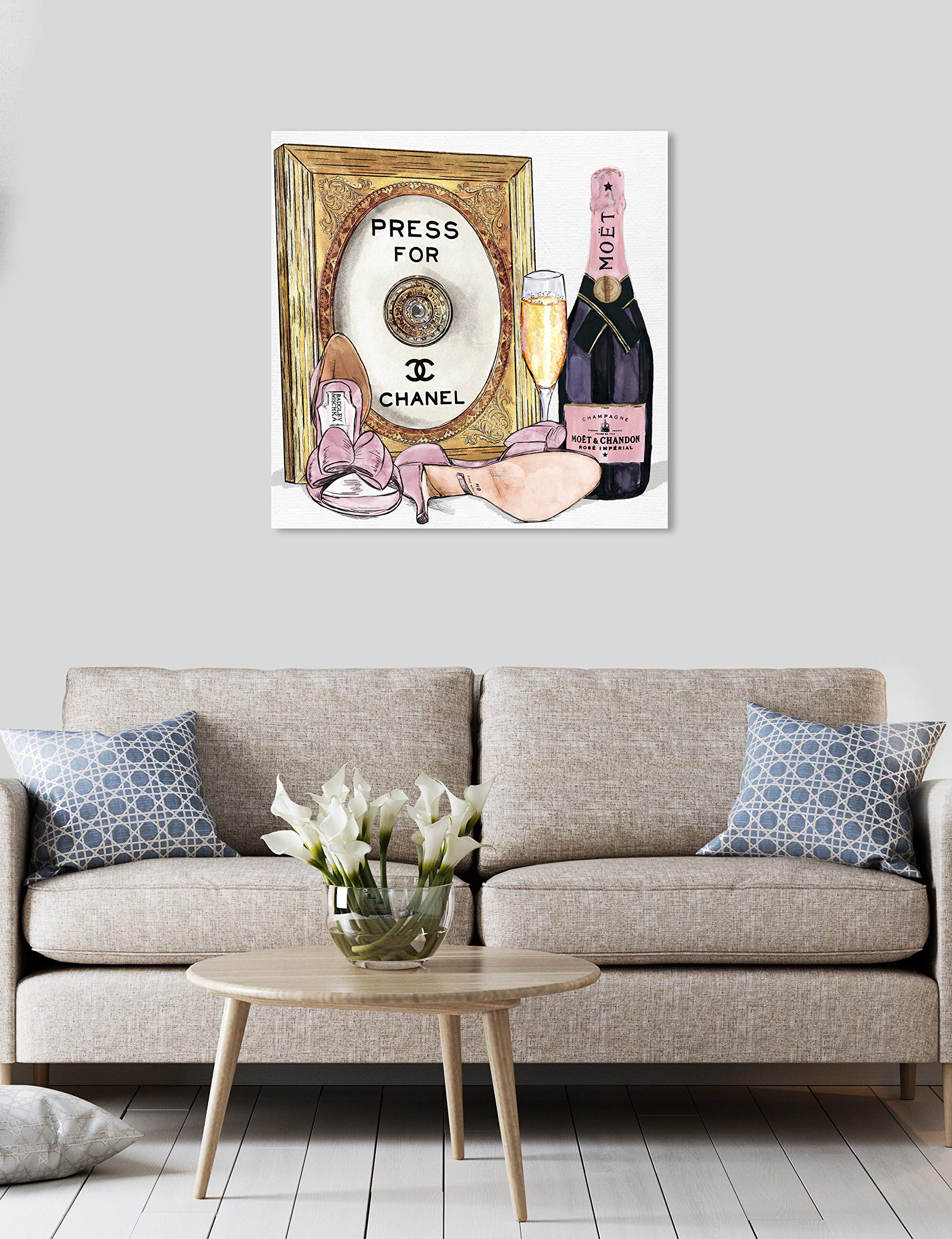 Amazon.co.jp: Oliver Gal 「シャンパンカクテル」キャンバスアート 30